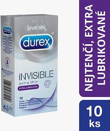 Durex Invisible Extra Lubricated 10 ks