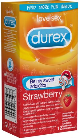 Durex Strawberry 12 ks