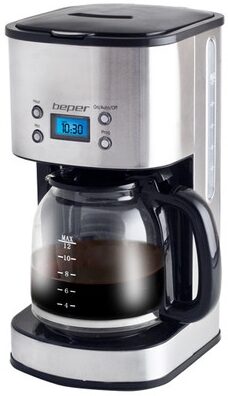 BEPER 90520 nerezový digitální kávovar 1.8l (1000W)