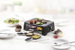 Raclette gril pro 4 osoby - 2v1 - DOMO DO9187G, pro 4 lidi, 600W