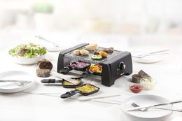 Raclette gril pro 4 osoby - 2v1 - DOMO DO9187G, pro 4 lidi, 600W