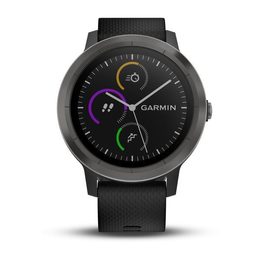 vívoActive3 Optic Silver, Black b GARMIN