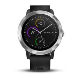 vívoActive3 Optic Silver, Black b GARMIN