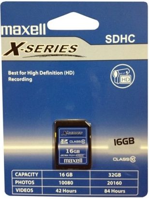 SDHC 16GB CL10 X-SERIES 854423 MAXELL