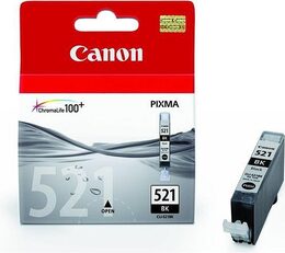 Inkoustová náplň Canon CLI-521Bk, 665 stran, originální - černá (CLI521BK)