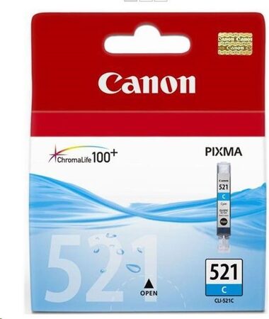 Canon CLI-521C - originální, 530 stran - modrá