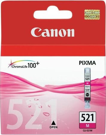 Inkoustová náplň Canon CLI-521M, 510 stran - purpurová