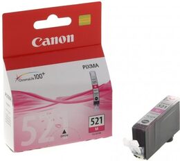 Inkoustová náplň Canon CLI-521M, 510 stran - purpurová