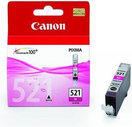 Inkoustová náplň Canon CLI-521M, 510 stran - purpurová