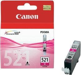 Inkoustová náplň Canon CLI-521M, 510 stran - purpurová