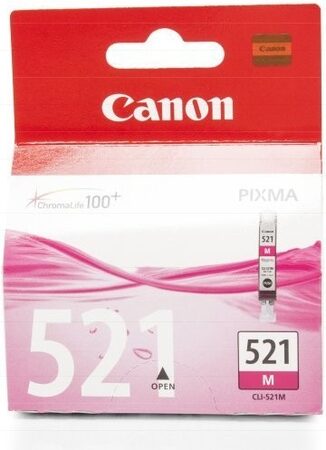 Inkoustová náplň Canon CLI-521M, 510 stran - purpurová