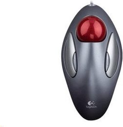 Myš Logitech TrackMan Marble / optická / 3 tlačítka / 1000dpi - stříbrná