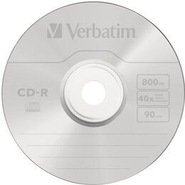 Disk Verbatim CD-R 800MB/90min, 40x, Extra Protection jewel box, 10ks