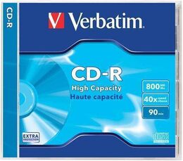 Disk Verbatim CD-R 800MB/90min, 40x, Extra Protection jewel box, 10ks