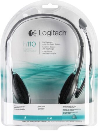 Headset Logitech H110 - černý