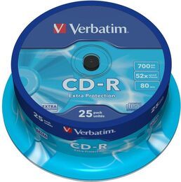 Disk Verbatim CD-R DL 700MB/80min, 52x, Extra Protection, 25cake