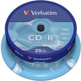 Disk Verbatim CD-R DL 700MB/80min, 52x, Extra Protection, 25cake