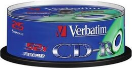 Disk Verbatim CD-R DL 700MB/80min, 52x, Extra Protection, 25cake