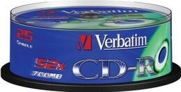 Disk Verbatim CD-R DL 700MB/80min, 52x, Extra Protection, 25cake