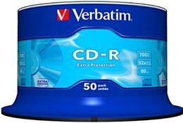 Disk Verbatim CD-R DL 700MB/80min, 52x, Extra Protection,  50cake