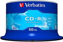 Disk Verbatim CD-R DL 700MB/80min, 52x, Extra Protection,  50cake