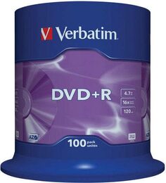 Disk Verbatim DVD+R 4,7GB, 16x, 100cake