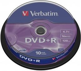 Disk Verbatim DVD+R 4,7GB, 16x, 10cake