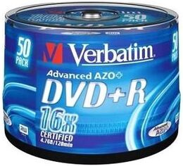 Disk Verbatim DVD+R 4,7GB, 16x, 50cake