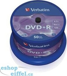 Disk Verbatim DVD+R 4,7GB, 16x, 50cake