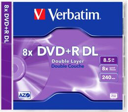 Disk Verbatim DVD+R DualLayer, 8,5GB, 8x, 5ks
