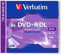 Disk Verbatim DVD+R DualLayer, 8,5GB, 8x, 5ks