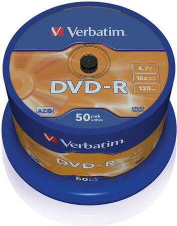 Disk Verbatim DVD-R 4,7GB, 16x, 50cake