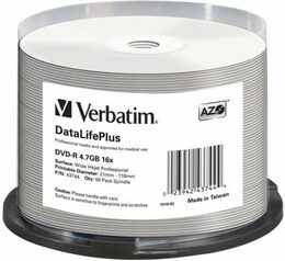 Disk Verbatim DVD-R 4,7GB, 16x, 50cake