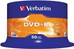 Disk Verbatim DVD-R 4,7GB, 16x, 50cake