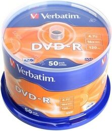 Disk Verbatim DVD-R 4,7GB, 16x, 50cake