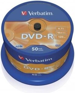 Disk Verbatim DVD-R 4,7GB, 16x, 50cake