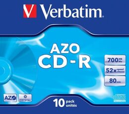 Disk Verbatim CD-R DL 700MB/80min, 52x, Extra Protection, 10cake