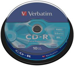 Disk Verbatim CD-R DL 700MB/80min, 52x, Extra Protection, 10cake