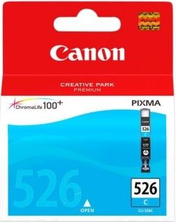 Inkoustová náplň Canon CLI-526C, 450 stran - azurová