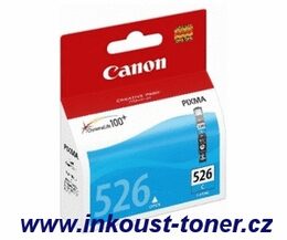 Inkoustová náplň Canon CLI-526C, 450 stran - azurová