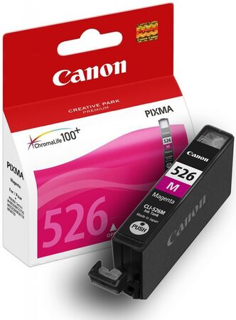 Inkoustová náplň Canon CLI-526M, 500 stran - purpurová