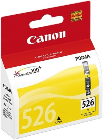 Inkoustová náplň Canon CLI-526Y, 450 stran - žlutá