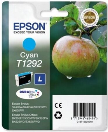 Inkoustová náplň Epson T1292, 445 stran - azurová