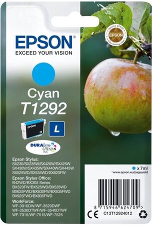 Inkoustová náplň Epson T1292, 445 stran - azurová