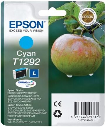 Inkoustová náplň Epson T1292, 445 stran - azurová