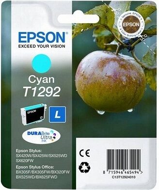 Inkoustová náplň Epson T1292, 445 stran - azurová