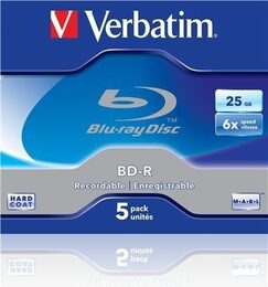 Disk Verbatim BD-R SL 25GB, 6x, jewel box, 5ks