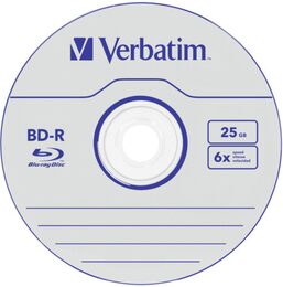 Disk Verbatim BD-R SL 25GB, 6x, jewel box, 5ks