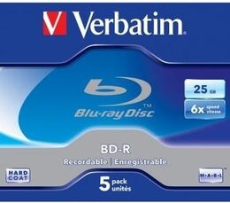 Disk Verbatim BD-R SL 25GB, 6x, jewel box, 5ks