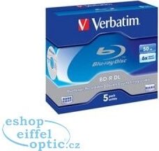 Disk Verbatim BD-R DL 50GB, 6x, jewel, 5ks